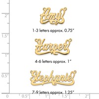 14K Yellow Gold Polished Name Plate view 3