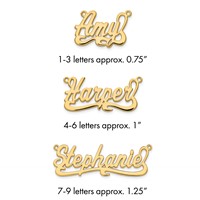14K Yellow Gold Polished Name Plate view 1