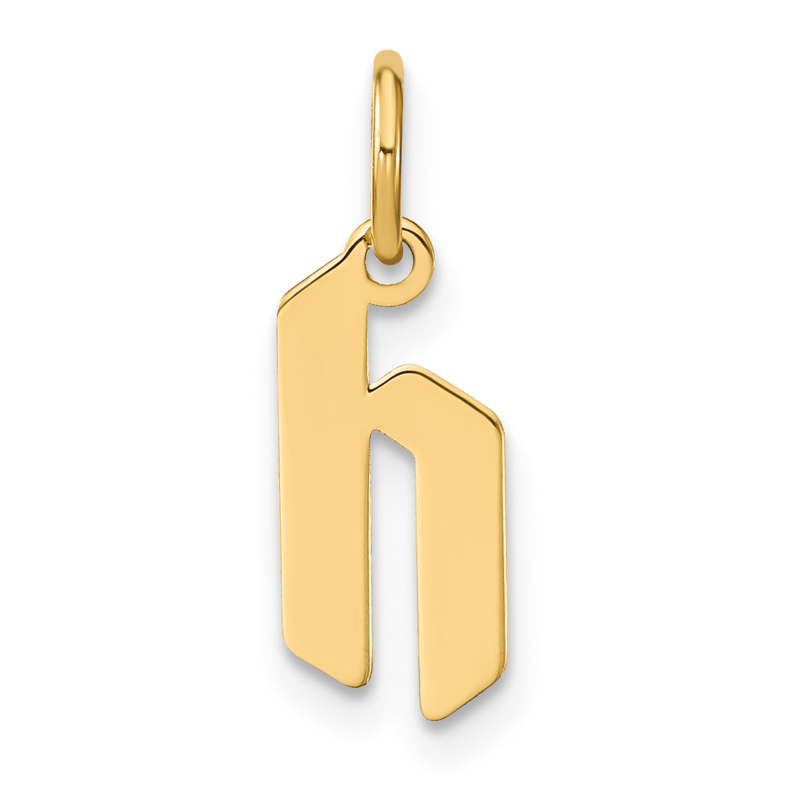 14ky Lowercase Letter H Initial Pendant (XNA1383Y/H)