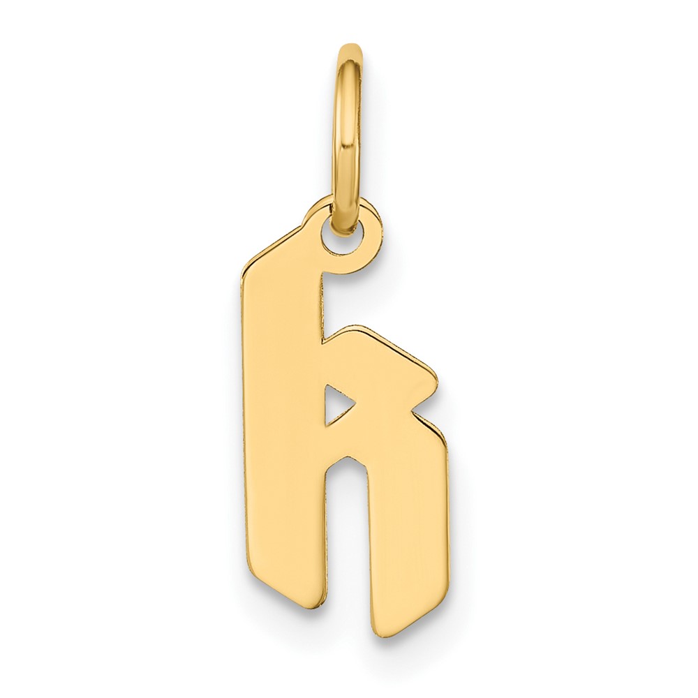 14ky Lowercase Letter K Initial Pendant