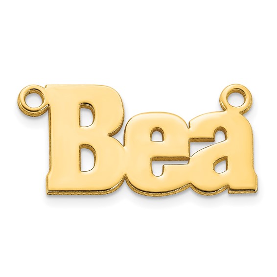 Personalized Aachen Font Name Plates with Chain