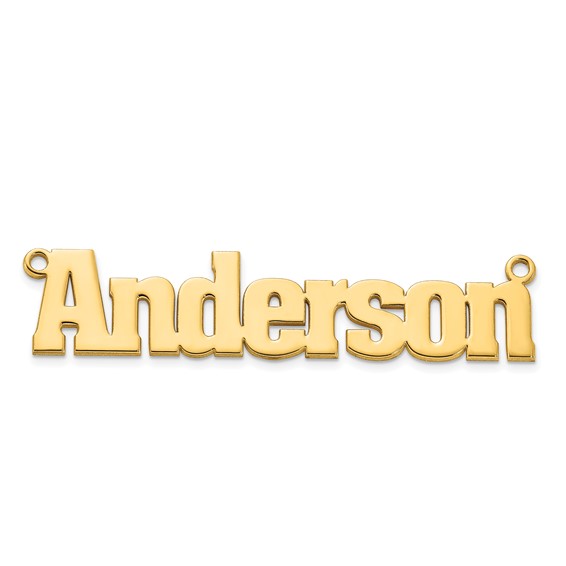 Personalized Aachen Font Name Plates with Chain