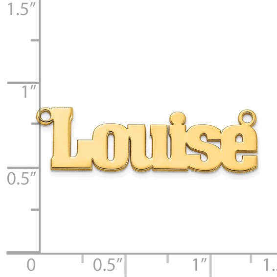 Personalized Aachen Font Name Plates with Chain