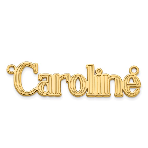 Personalized Century Font Name Plates with Chain