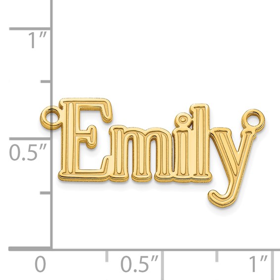 Personalized Century Font Name Plates with Chain