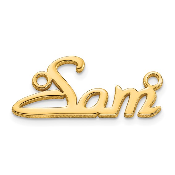Personalized Foxtrott Font Name Plates with Chain