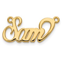 14K Yellow Gold Name Plate view 2