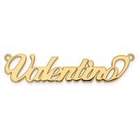 14K Yellow Gold Name Plate view 4