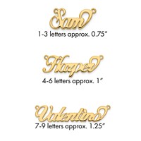 14K Yellow Gold Name Plate view 1