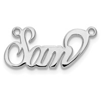 10K White Gold Name Plate view 2