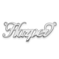 10K White Gold Name Plate view 4