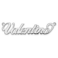 10K White Gold Name Plate view 5