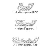 10K White Gold Name Plate view 1
