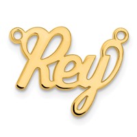14K Yellow Gold Name Plate view 2