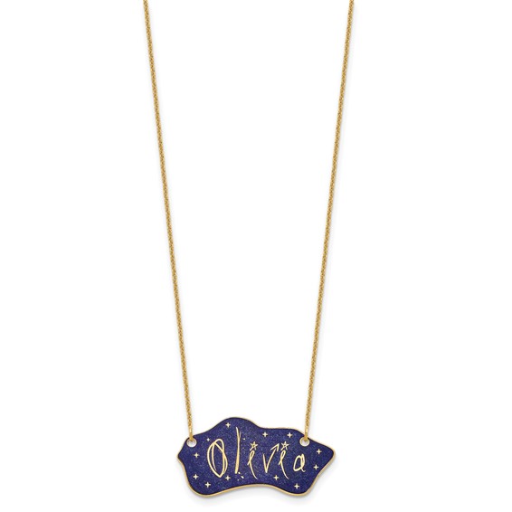 Personalized Nameplates with Epoxy and Glitter