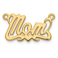 14K Yellow Gold Polished Heart Name Plate view 2