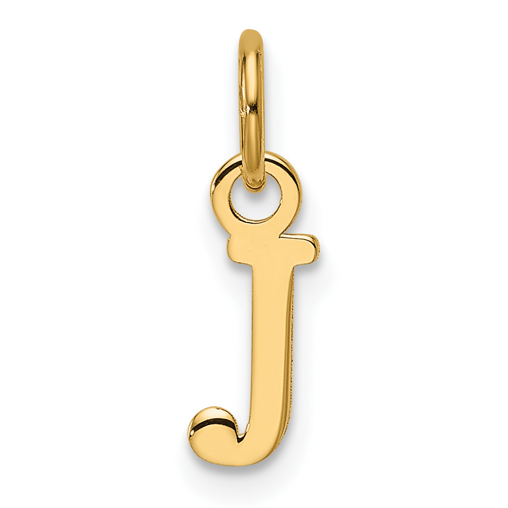14ky Cutout Letter J Initial Pendant (XNA1466Y/J)