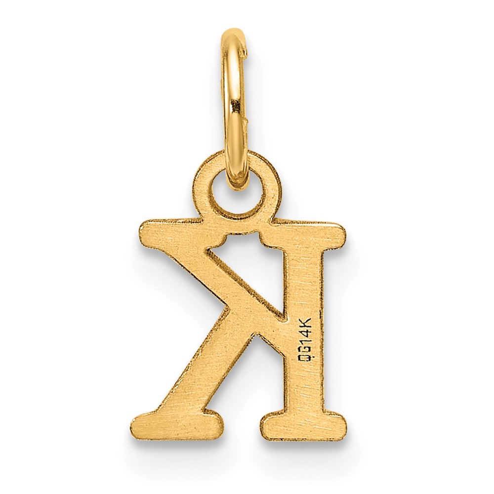 14ky Cutout Letter K Initial Pendant (XNA1466Y/K)