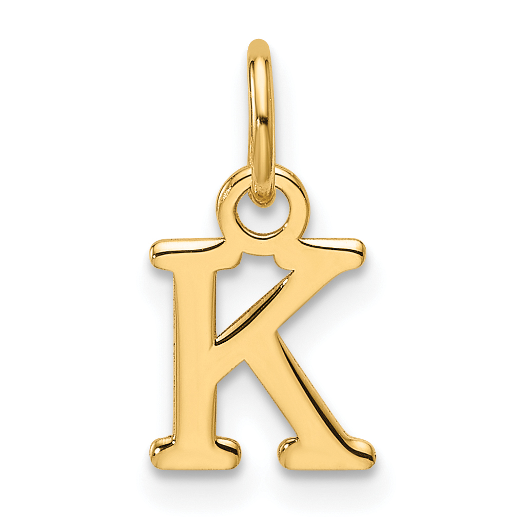 14ky Cutout Letter K Initial Pendant (XNA1466Y/K)