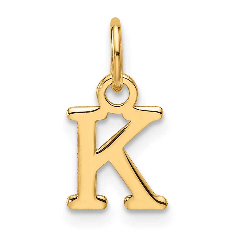 14ky Cutout Letter K Initial Pendant (XNA1466Y/K)