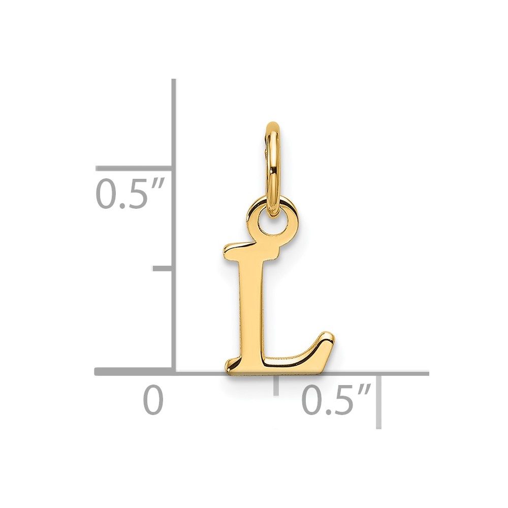 14ky Cutout Letter L Initial Pendant (XNA1466Y/L)