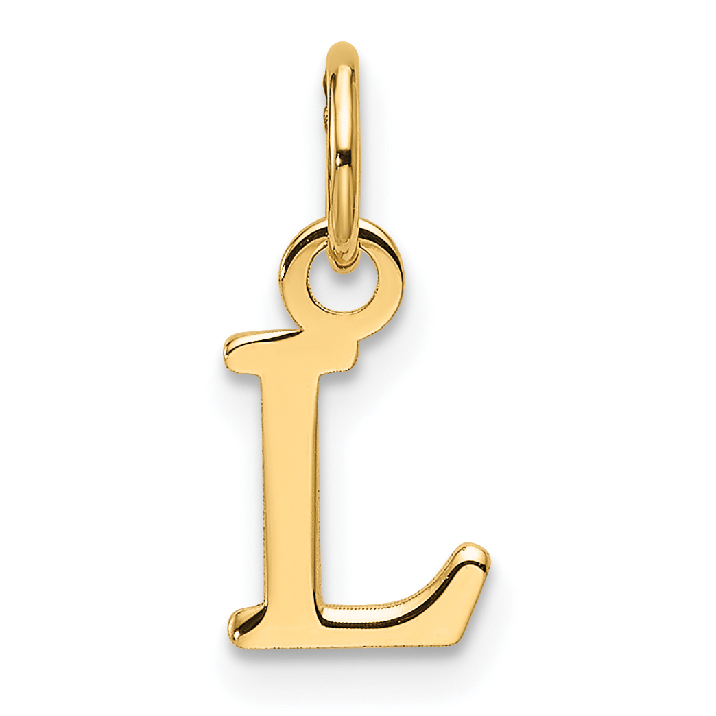 14ky Cutout Letter L Initial Pendant (XNA1466Y/L)