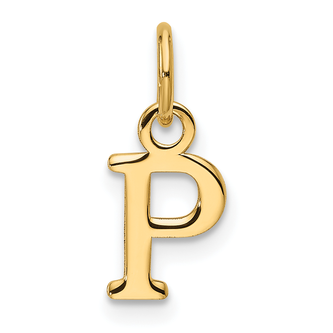 14ky Cutout Letter P Initial Pendant (XNA1466Y/P)
