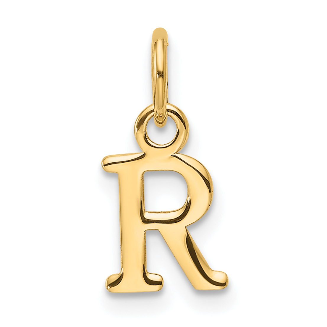 14ky Cutout Letter R Initial Pendant (XNA1466Y/R)