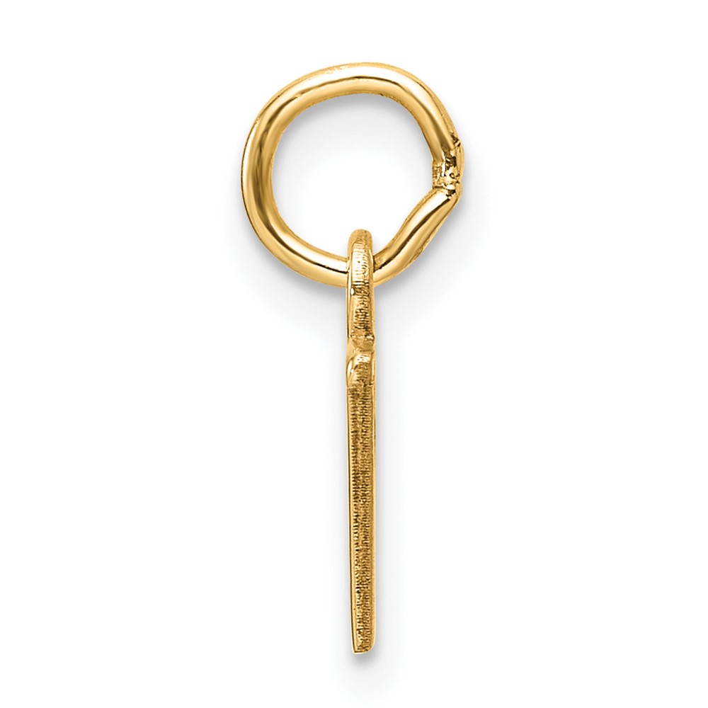 14ky Cutout Letter V Initial Pendant (XNA1466Y/V)