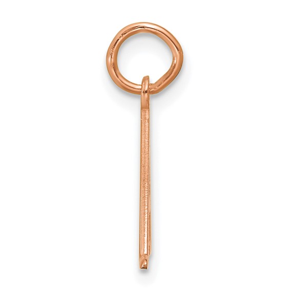 Sterling Silver/Rose Gold Line Epoxy Initial Charm