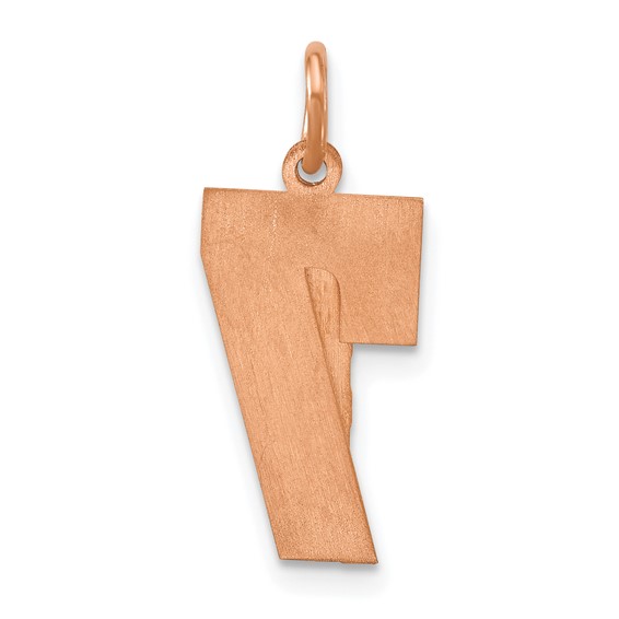 SS/Rose Gold-Plated 2 Piece Satin Name with Number Charm