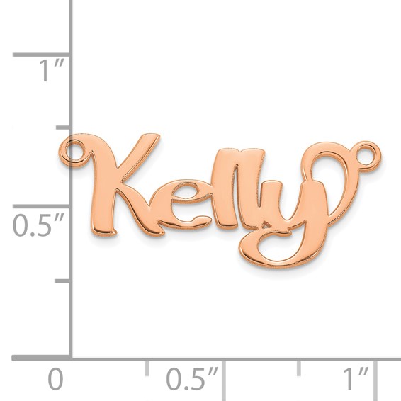 14k Rose Gold Name Plate