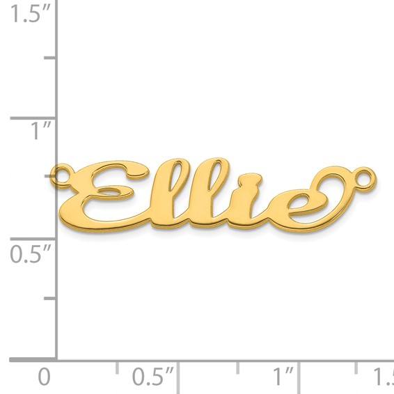 14k Yellow Gold Name Plate
