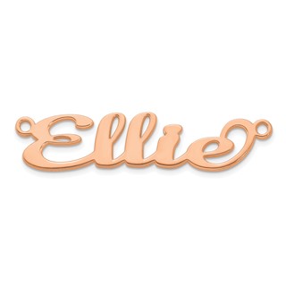14k Rose Gold Name Plate
