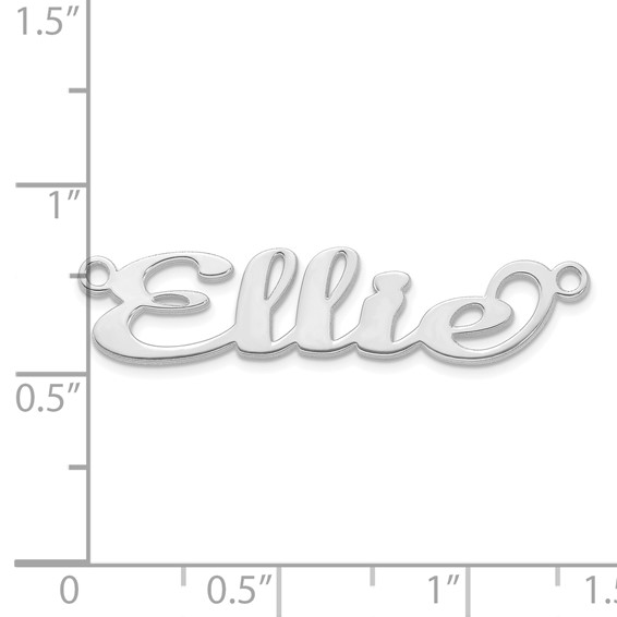 14k White Gold Name Plate