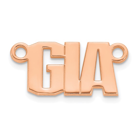 14k Rose Gold Atlantico Font Name Plate