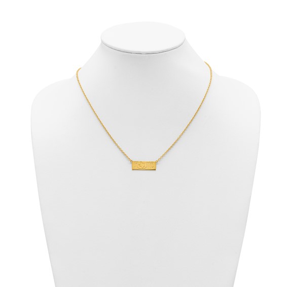 Sterling Silver/Gold-Plated HOME/STATE Necklace