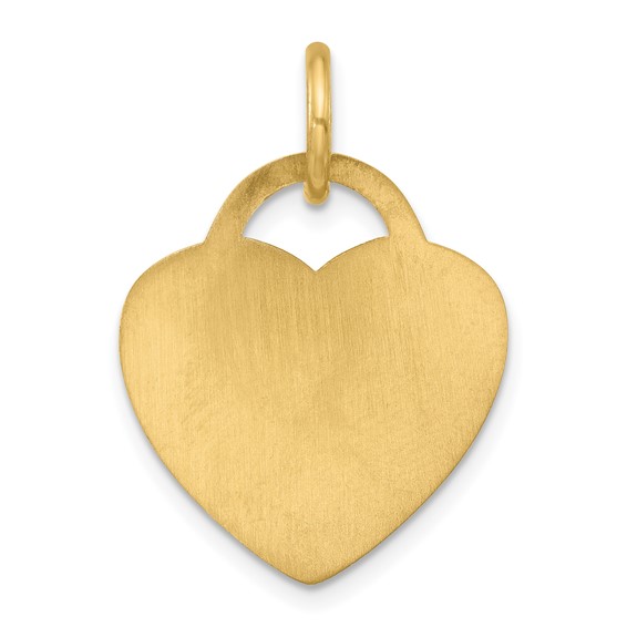 Sterling Silver/Gold-plated Small Heart Animal Information Tag