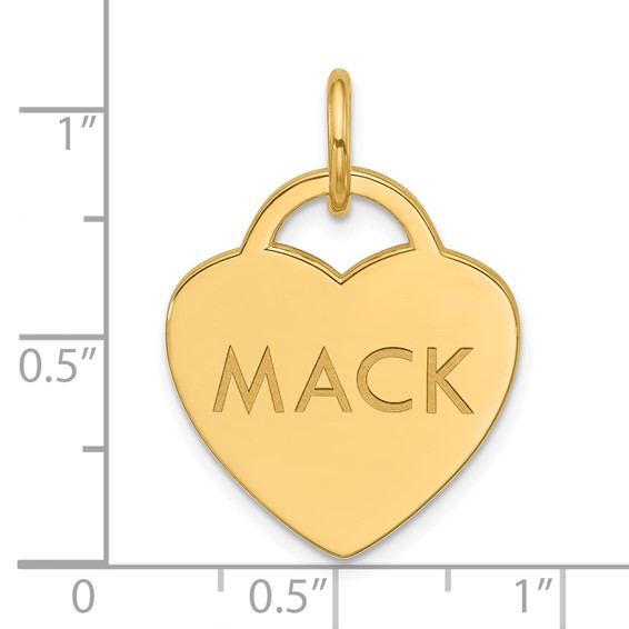 Sterling Silver/Gold-plated Small Heart Animal Information Tag