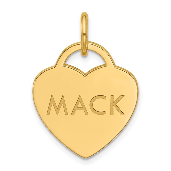 Sterling Silver/Gold-plated Small Heart Animal Information Tag