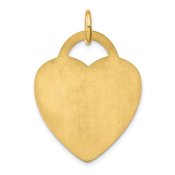 Sterling Silver/Gold-plated Large Heart Animal Information Tag