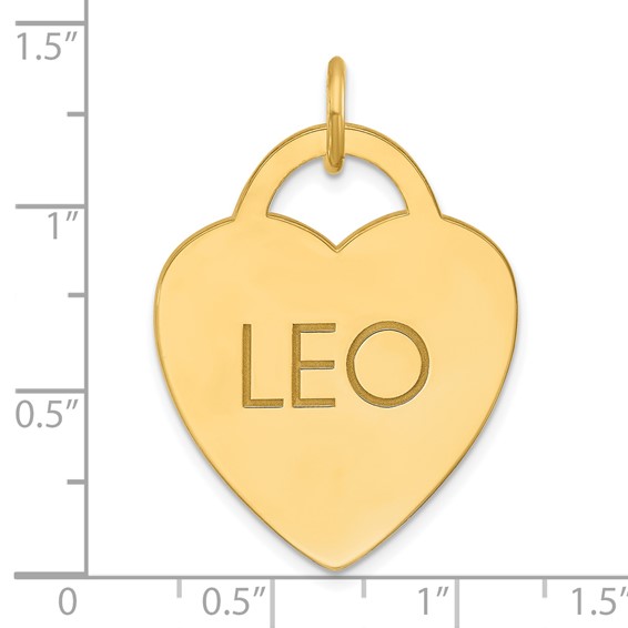 Sterling Silver/Gold-plated Large Heart Animal Information Tag