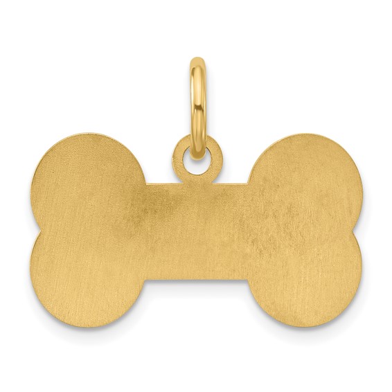 Sterling Silver/Gold-plated Small Bone Animal Information Tag