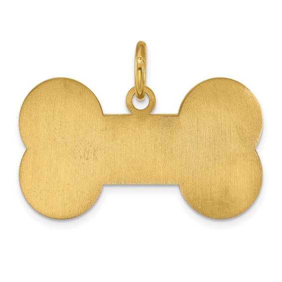 Sterling Silver/Gold-plated Large Bone Animal Information Tag