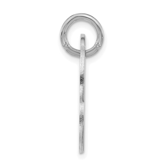 Sterling Silver/Rhodium-plated Large Bone Animal Information Tag