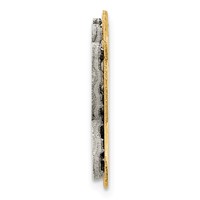 14K 3D Two-tone Polished Name Plate view 2