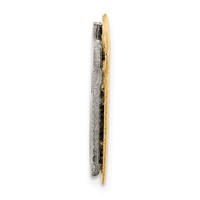 14K 3D Two-tone Polished Name Plate view 2