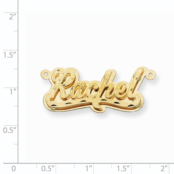 Diamond-cut Satin 3D Name Plate                               