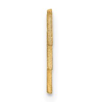 14K Yellow Gold Small Cut-out Monogram Tie Tac view 2
