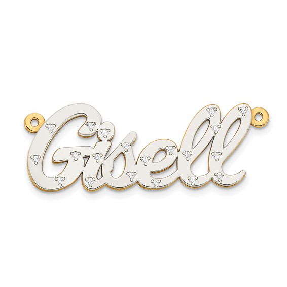 3-Dimensional Name Plate Pendant